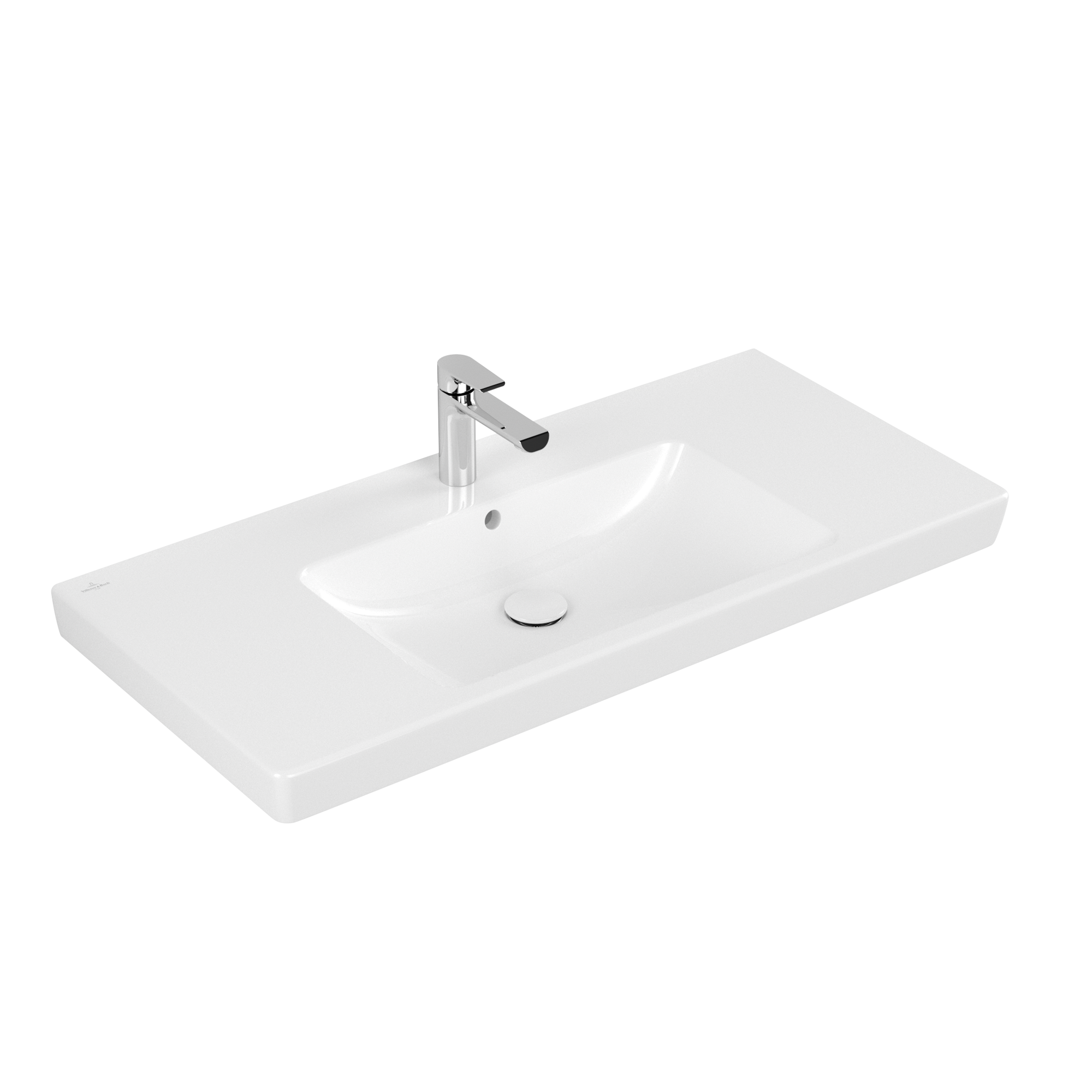 умывальник villeroy & boch subway 2.0 7175a0r1 100x47
