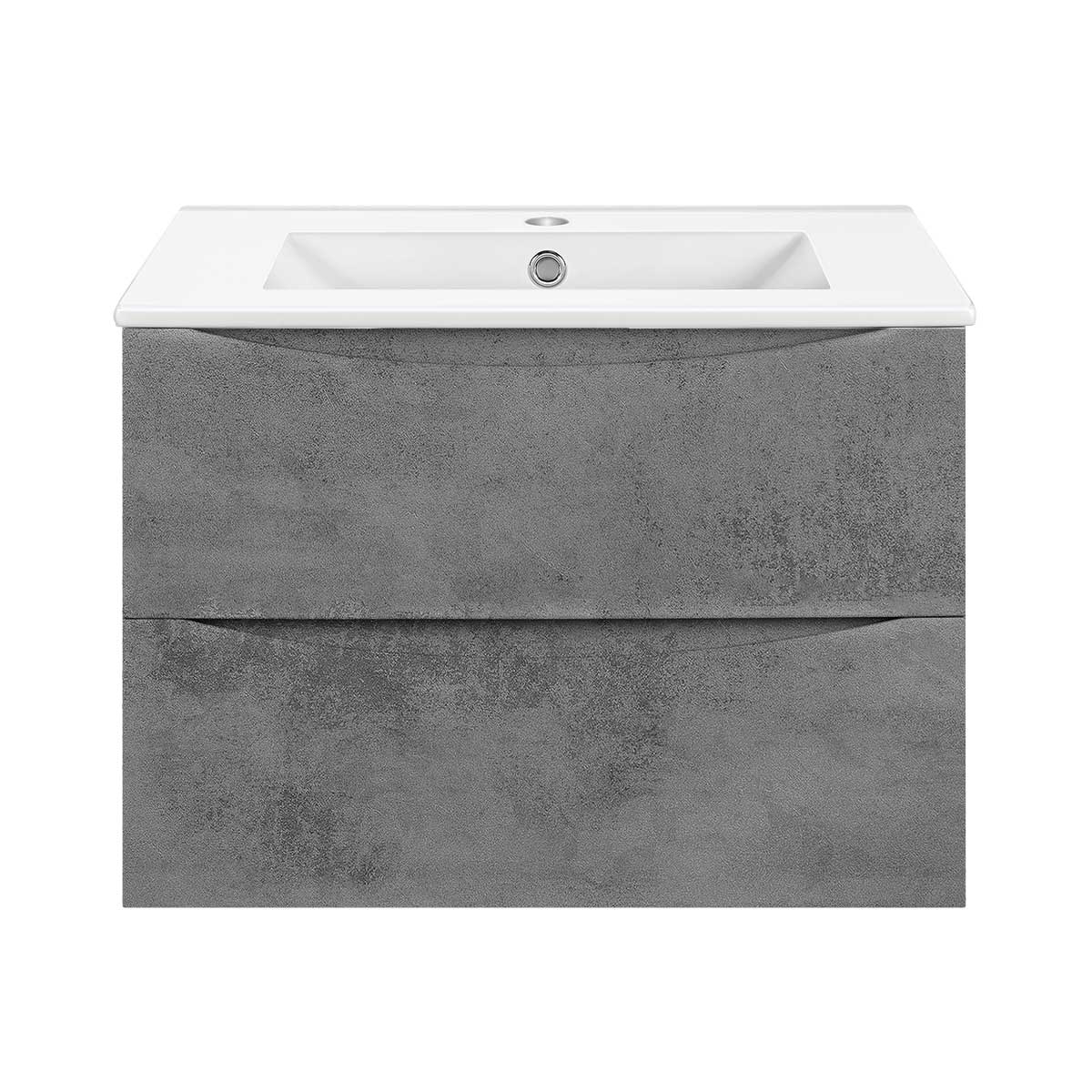 тумба подвесная vincea mia slim 600 beton vmc-2mc600s1bt бетон