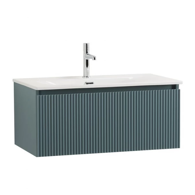 тумба подвесная belbagno uno-1000-1c-so-ao голубая матовая