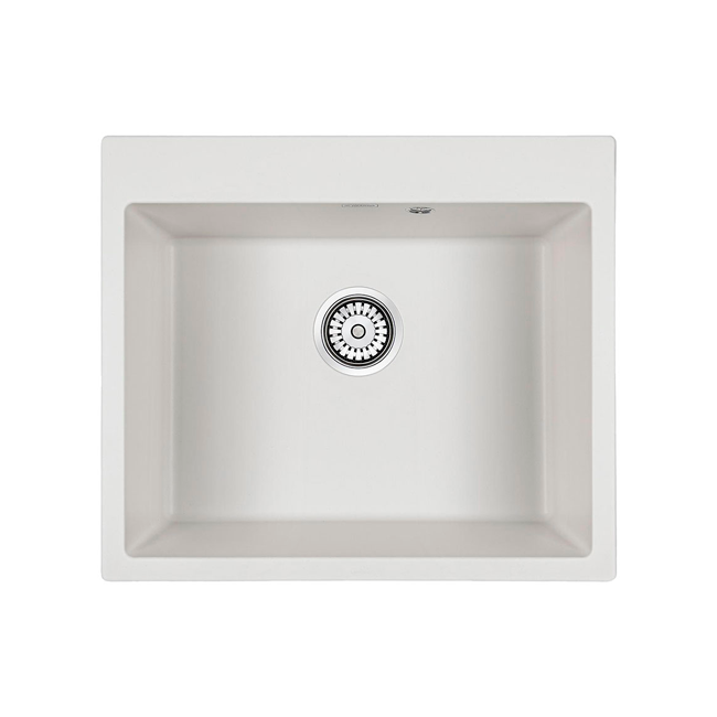 кухонная мойка paulmark kante pm106052-wh 60x52 белый