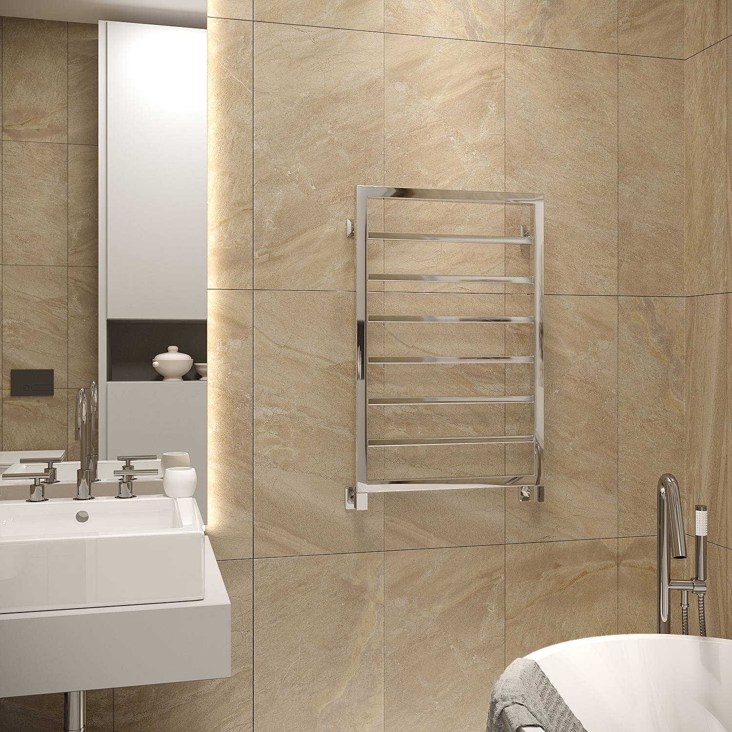 полотенцесушитель водяной stinox croma 50x80