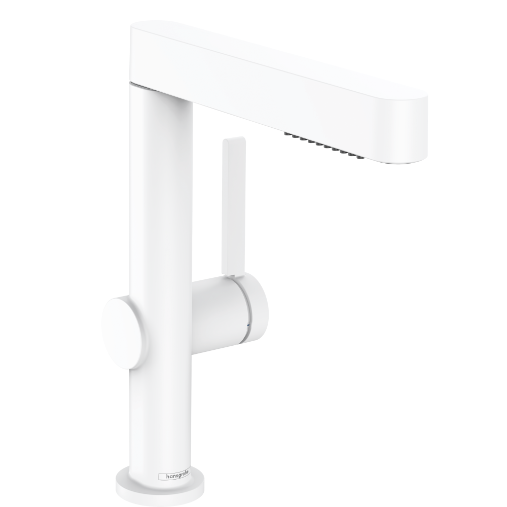 смеситель для умывальника hansgrohe finoris 76063700 белый матовый
