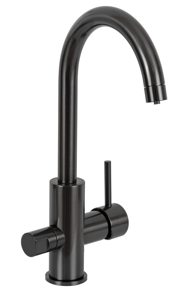 смеситель для кухни remer x style n792dwcfp черный брашированный хром