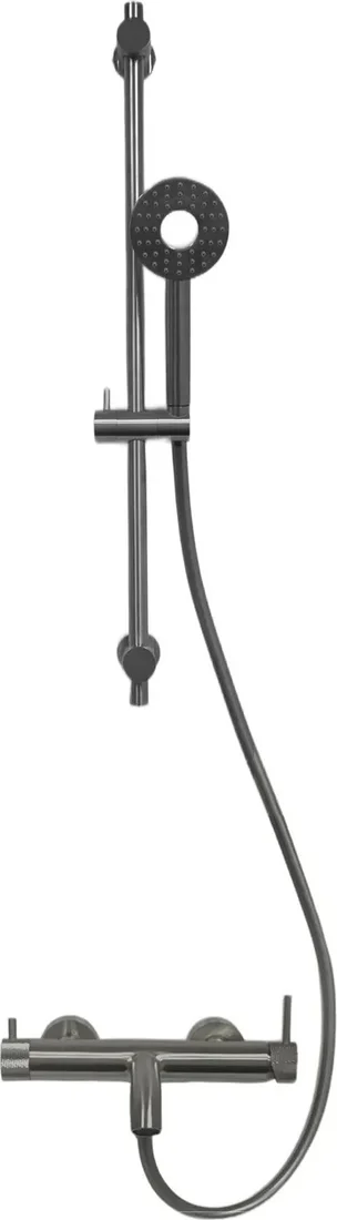 смеситель для ванны и душа milleau tissage ml81803m/0705bdq-gm оружейная сталь