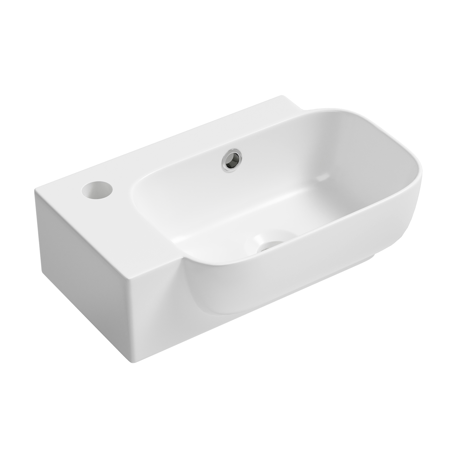 умывальник подвесной/накладной lavinia boho bathroom sink 33311053 40x24 белый глянец