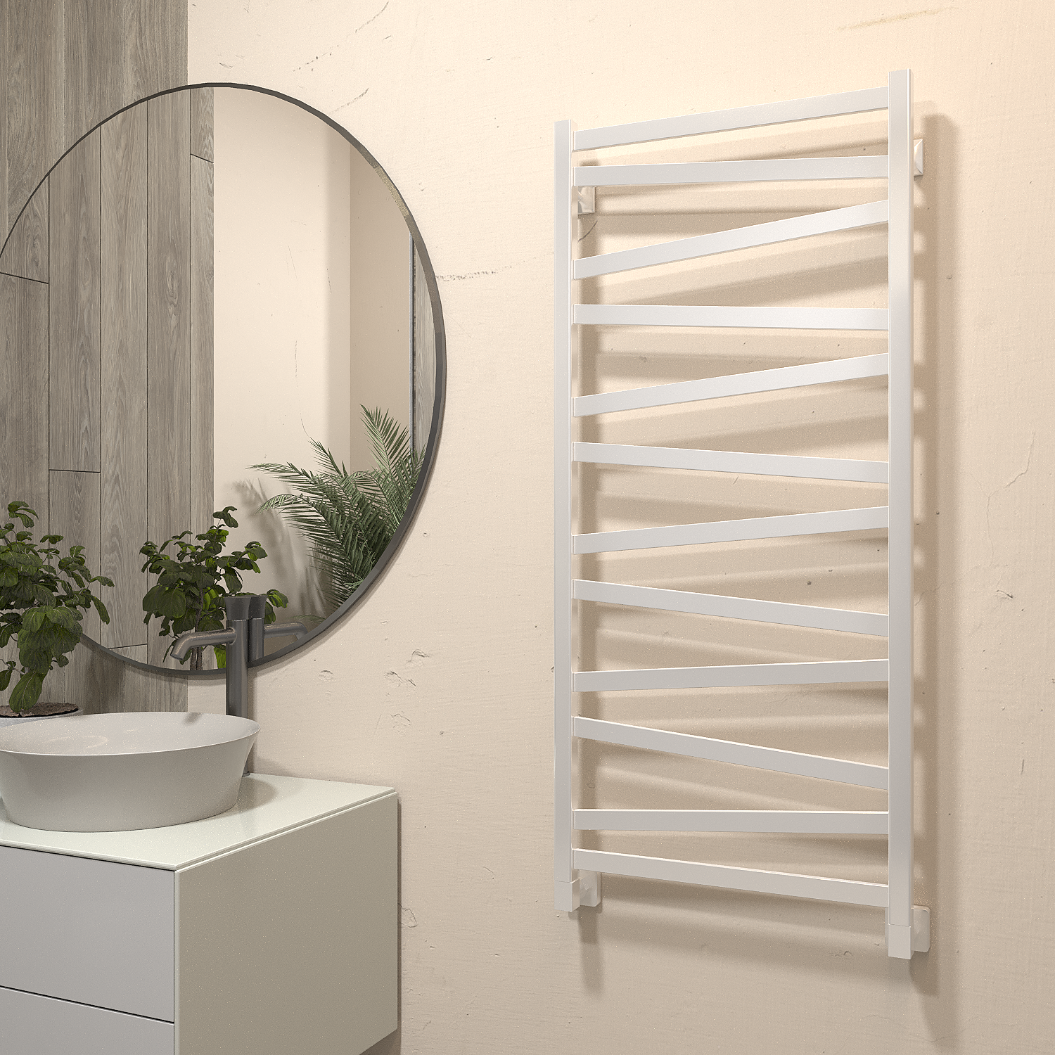 полотенцесушитель водяной stinox madena 50x120 белый глянец
