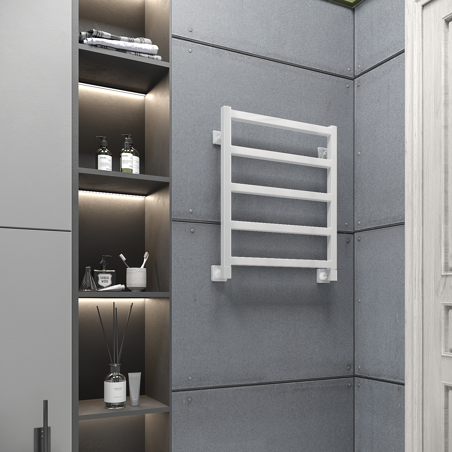 полотенцесушитель водяной stinox ancona 50x60 белый глянец