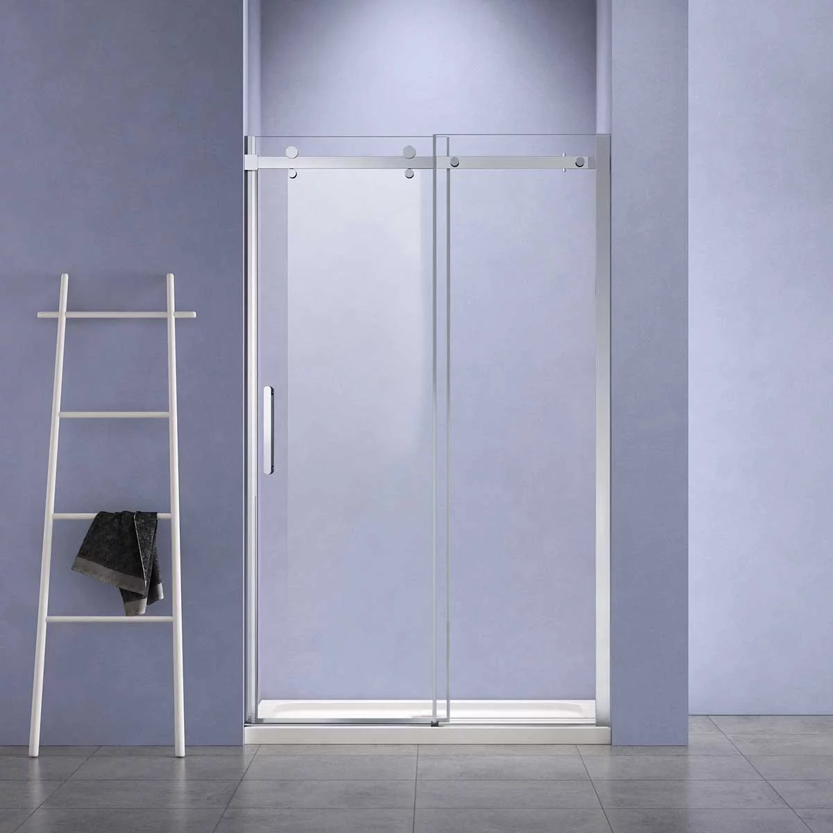 душевая дверь vincea como-n vds-4cn160cl 160x195 прозрачное стекло / профиль хром