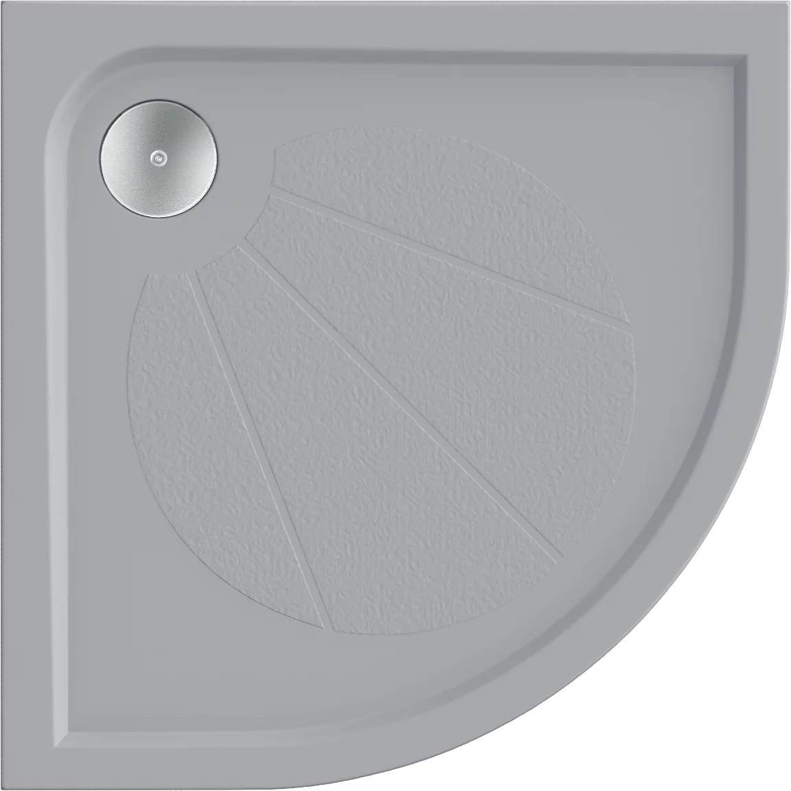 душевой поддон gooddoor эклипс 90 90x90 грей (серый)