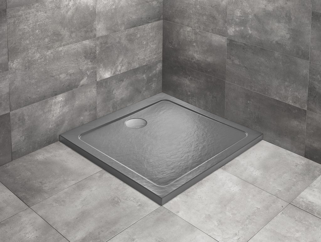 душевой поддон radaway doros c anthracite stone 90x90 антрацит