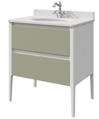 тумба напольная caprigo orlando orl80-b231/b059чэ зеленый матовый