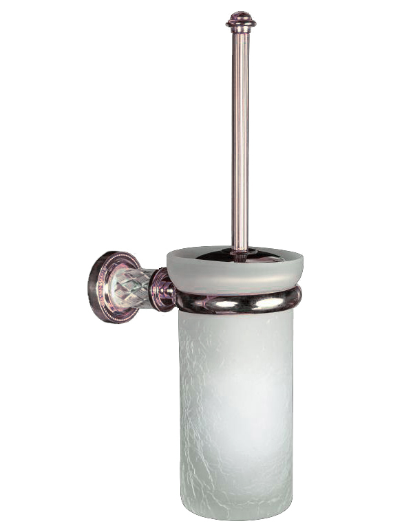ерш для туалета настенный boheme murano crystal 10913-crst-br бронза