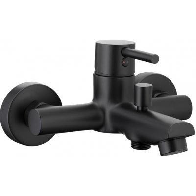 смеситель для ванны armatura neda black 5824-010-81 черный