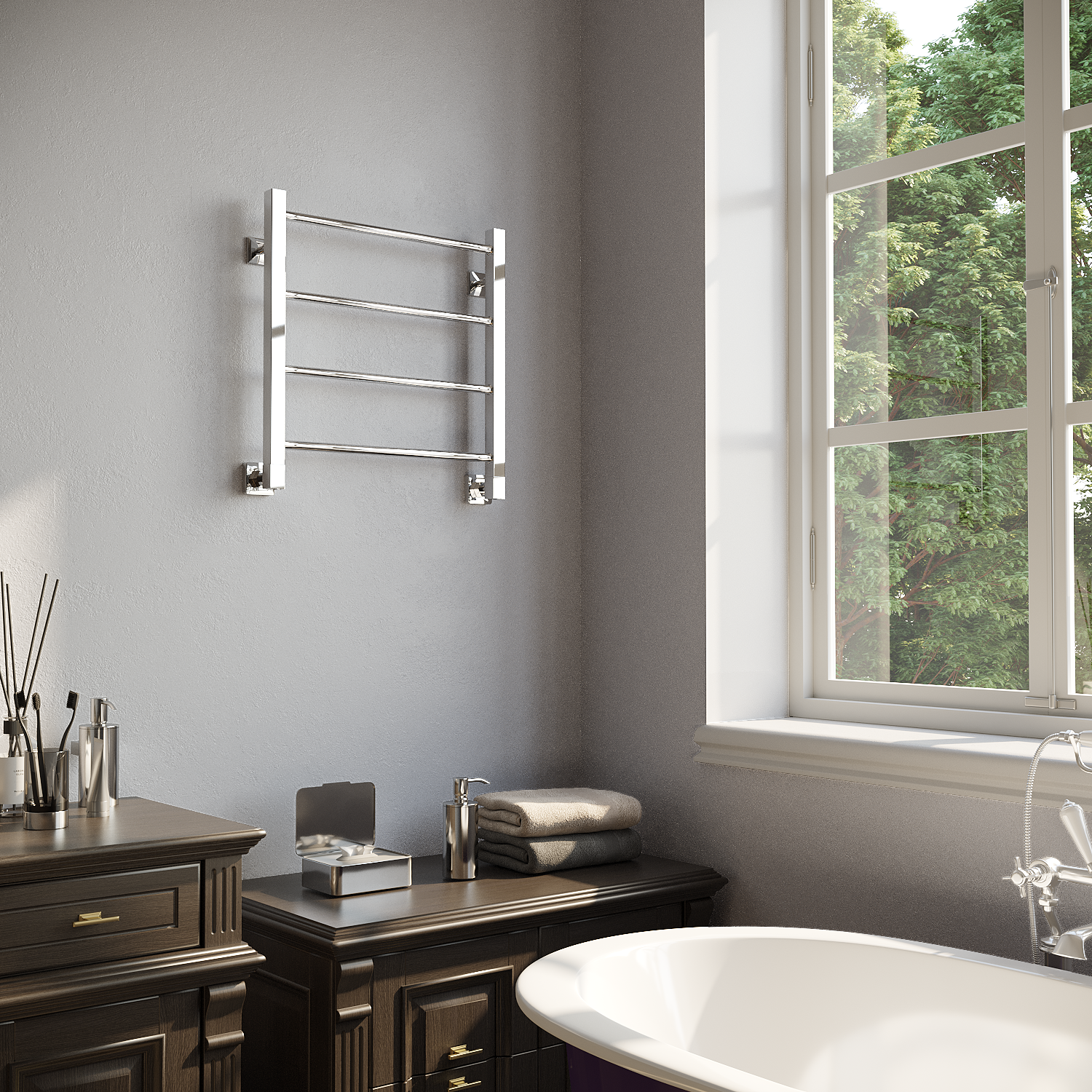 полотенцесушитель водяной stinox classic 50x50