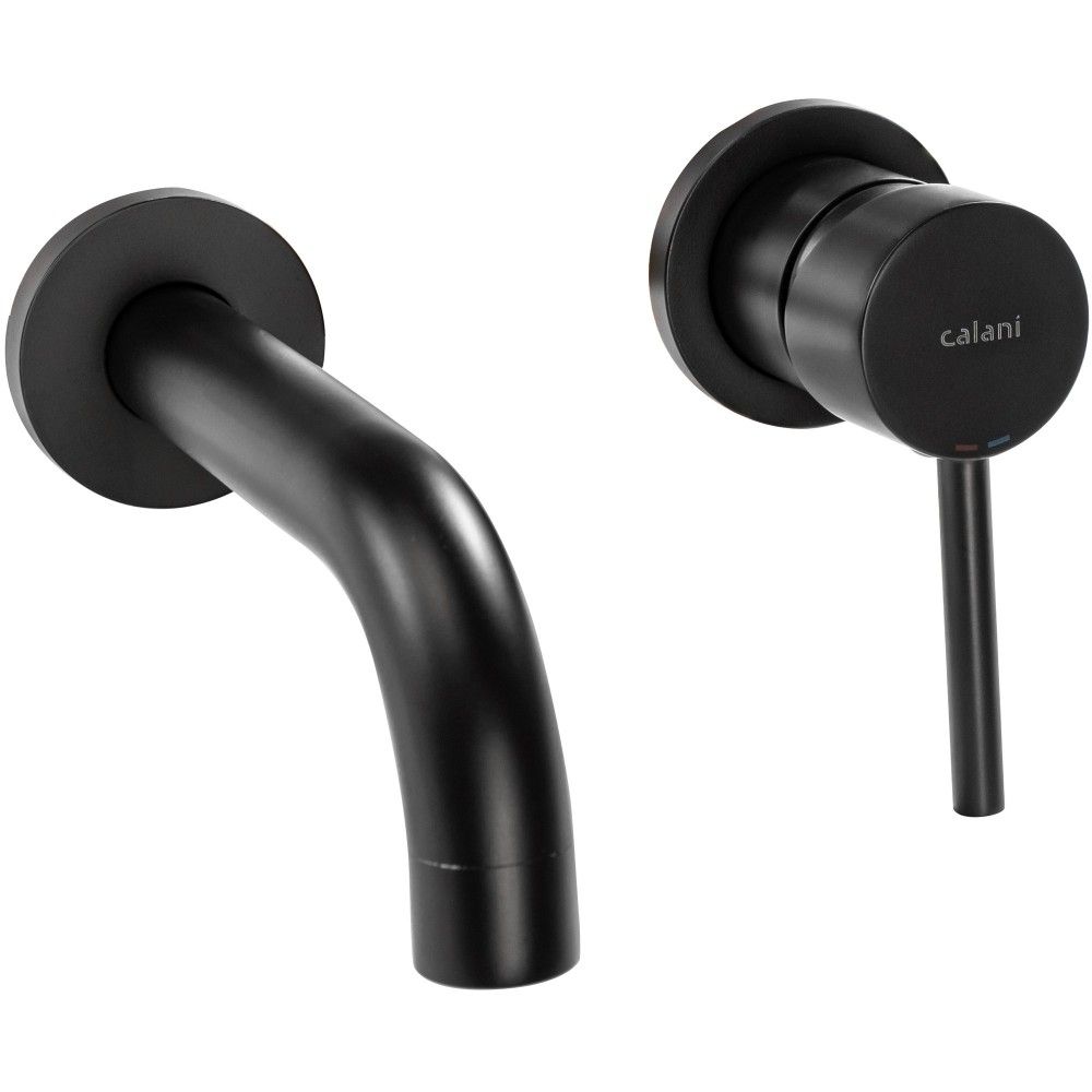 смеситель для умывальника calani nexos c black cal-b0005 черный матовый