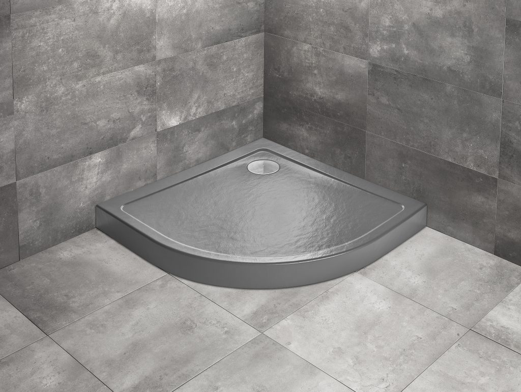 душевой поддон radaway doros a compact 80x80 stone anthracite