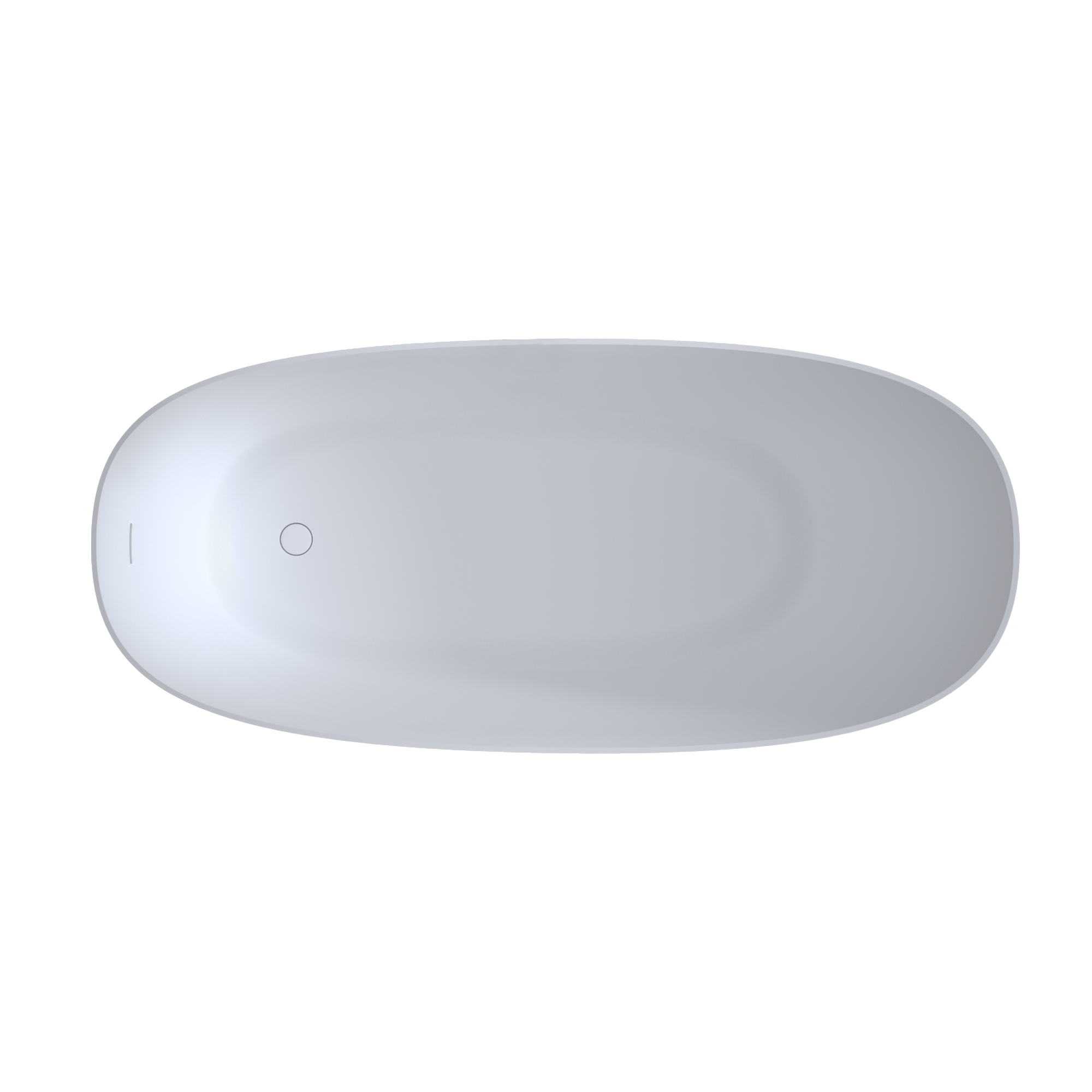 ванна из литьевого мрамора timo kiara1500 150x76 белый матовый, solid surface