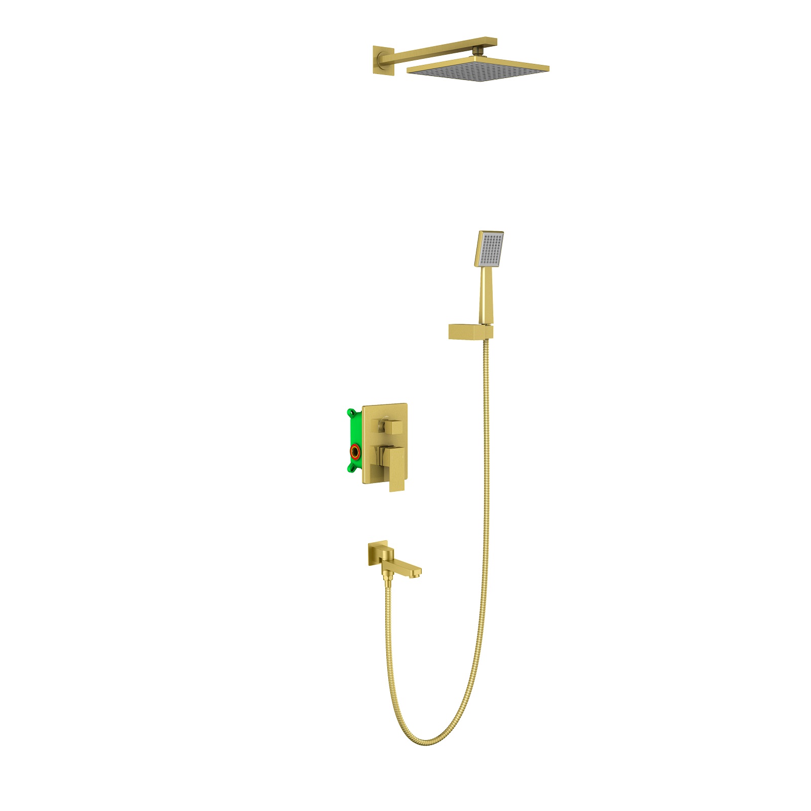 душевая система скрытого монтажа timo selene sx-3069/17sm золото матовое