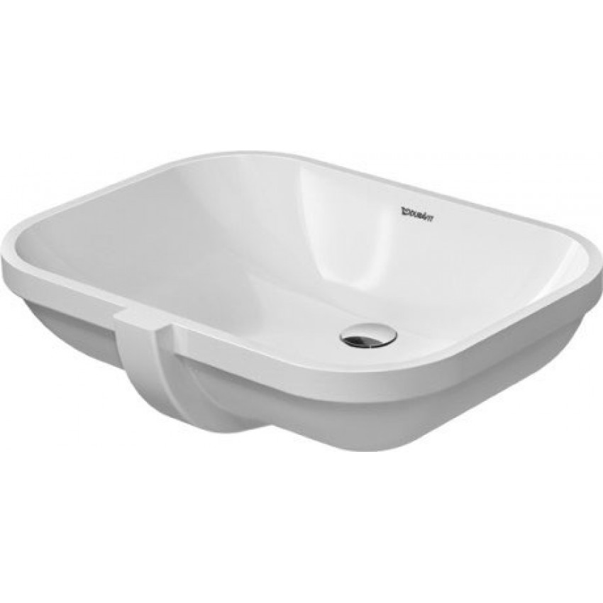 умывальник встраиваемый duravit d-code 0338560000 55x40 с переливом