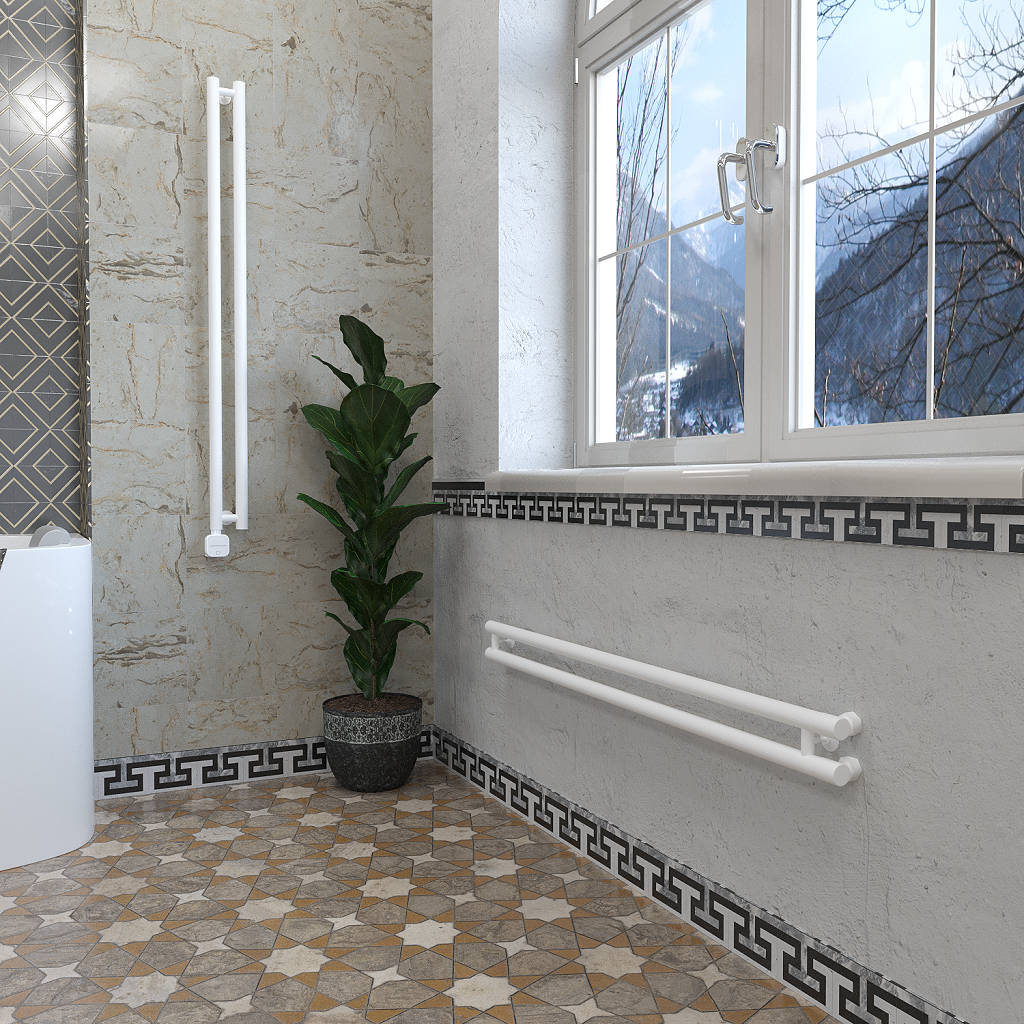 дизайн-радиатор отопления stinox minori design 10x120 белый матовый