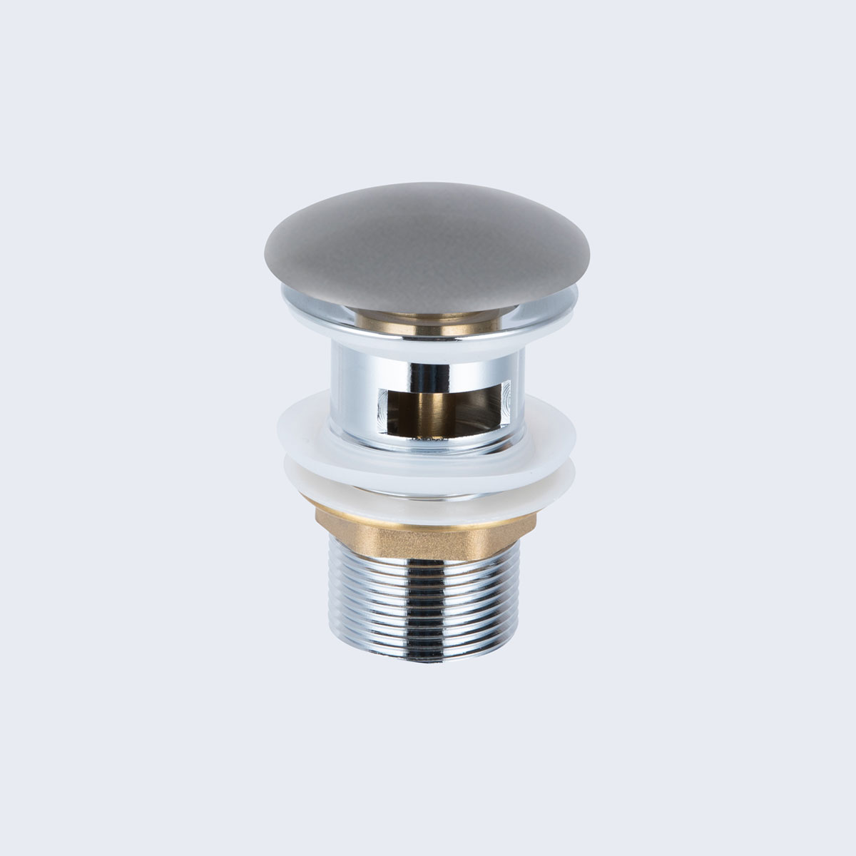 донный клапан vincea dbs-216mg серый матовый