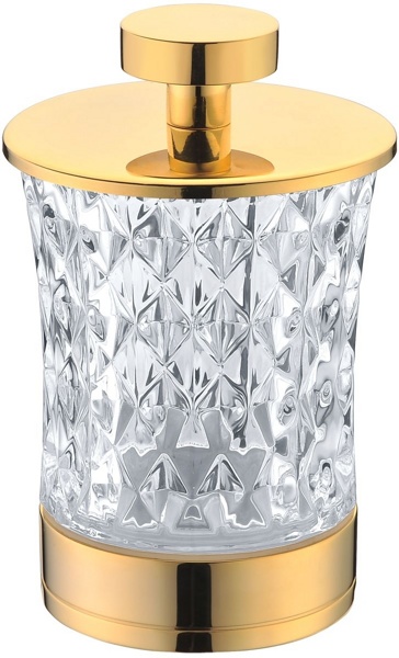 стакан для ватных дисков boheme royal crystal 10215