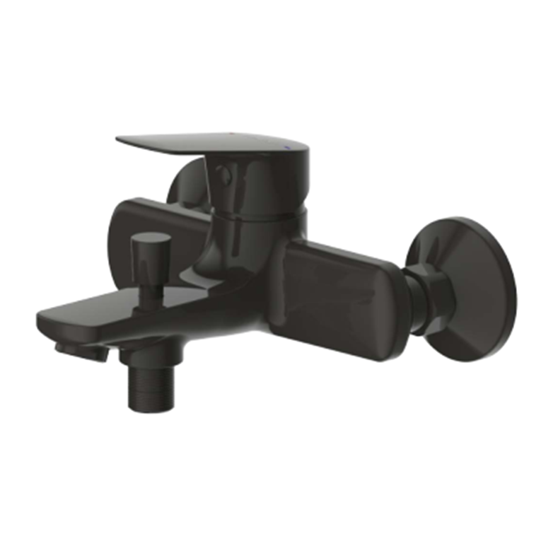 смеситель для ванны bravat rhein f6429564bw-01-eng черный