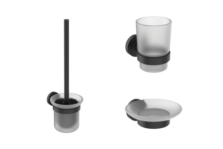 набор аксессуаров ideal standard iom black a9245xg черный