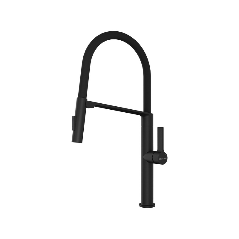 смеситель для кухни paulmark barrel ba214029-an черный/антрацит