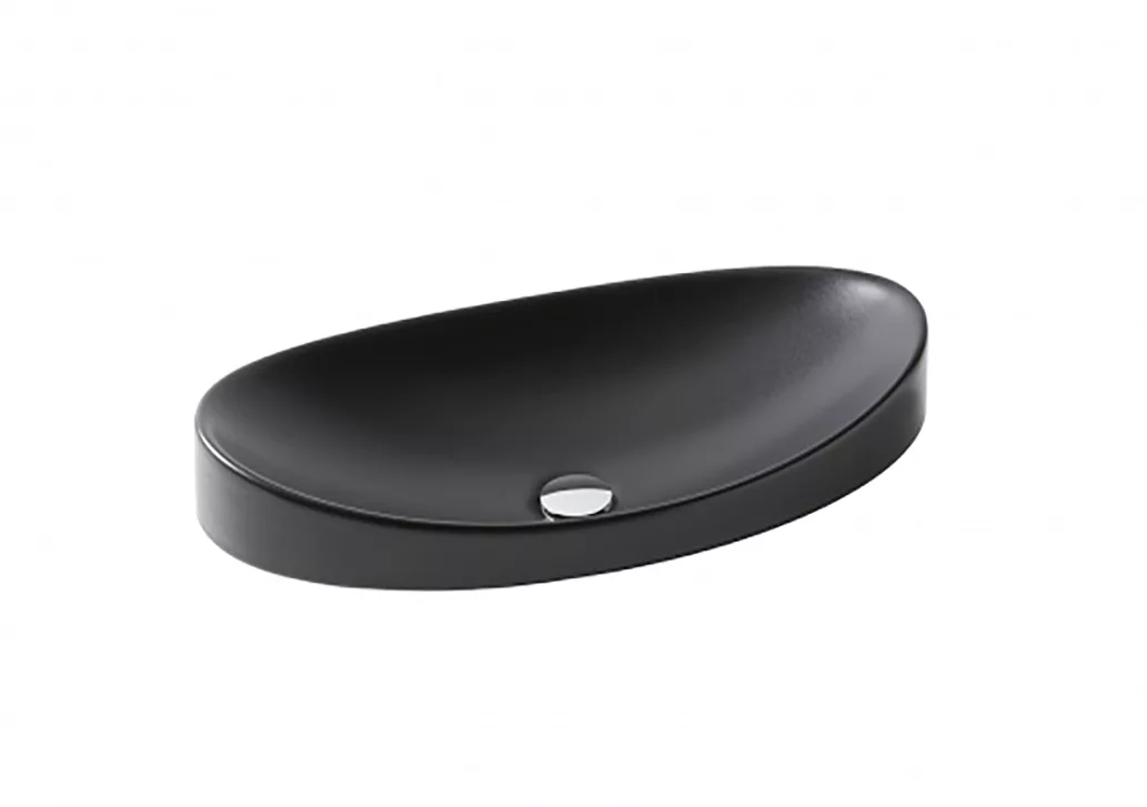 умывальник встраиваемый gid bm7116 56x36 черный матовый