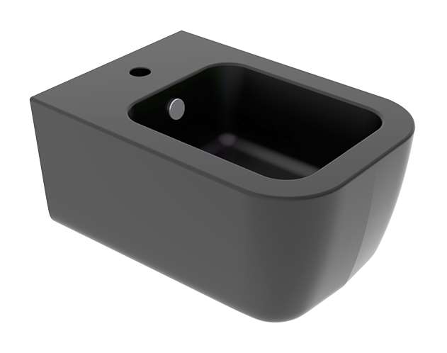 биде подвесное gsg ceramic design brio brbiso003 36x52,5 черный матовый