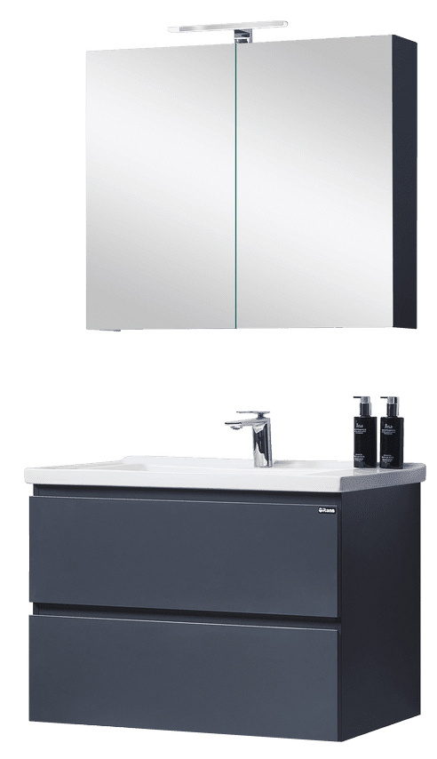 комплект мебели orans bc-4023-600 (тумба с умывальником и шкаф с зеркалом)