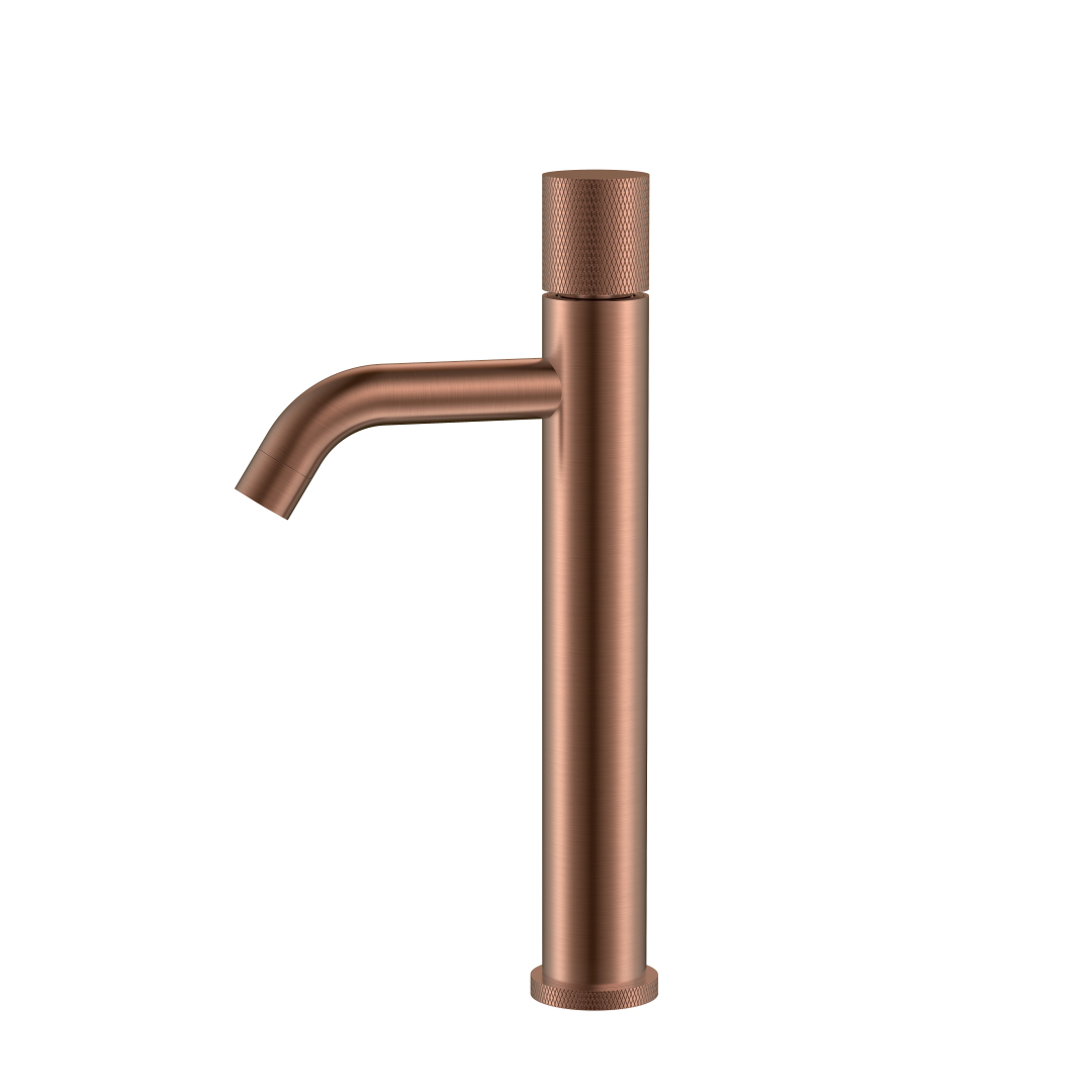 смеситель для умывальника boheme stick copper brushed 122-cb.2 брашированная медь (ручка touch)