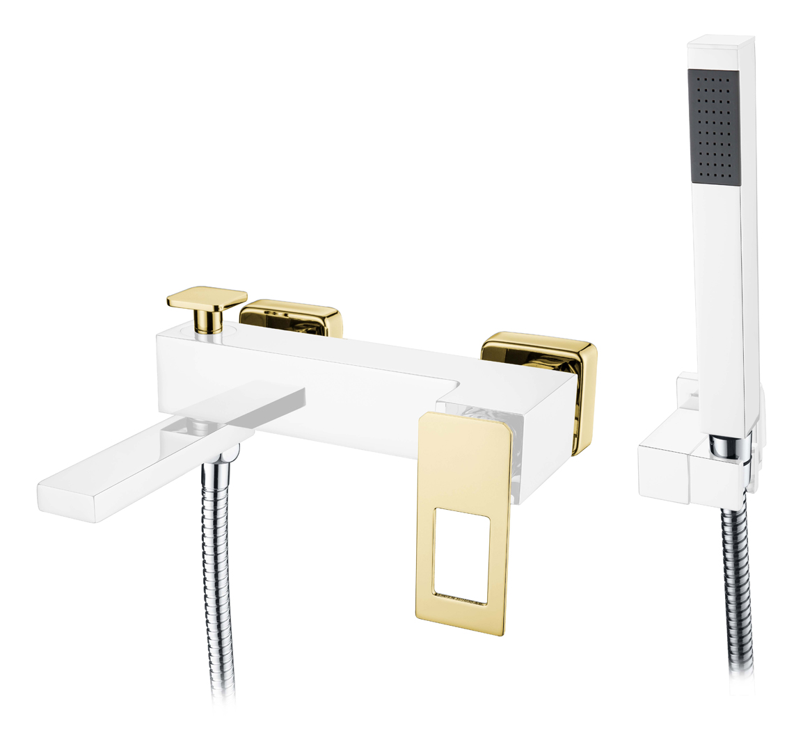 смеситель для ванны boheme q 143-crg chrom gold