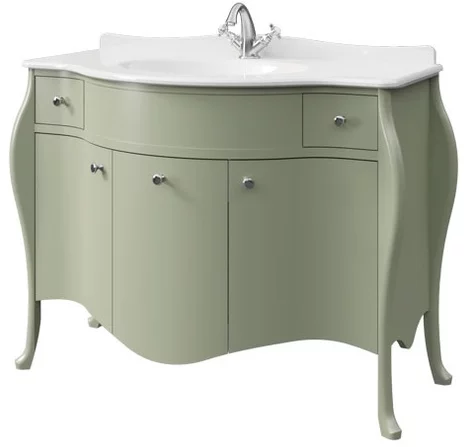 тумба напольная caprigo venezia 110 11916-b059 зеленый матовый