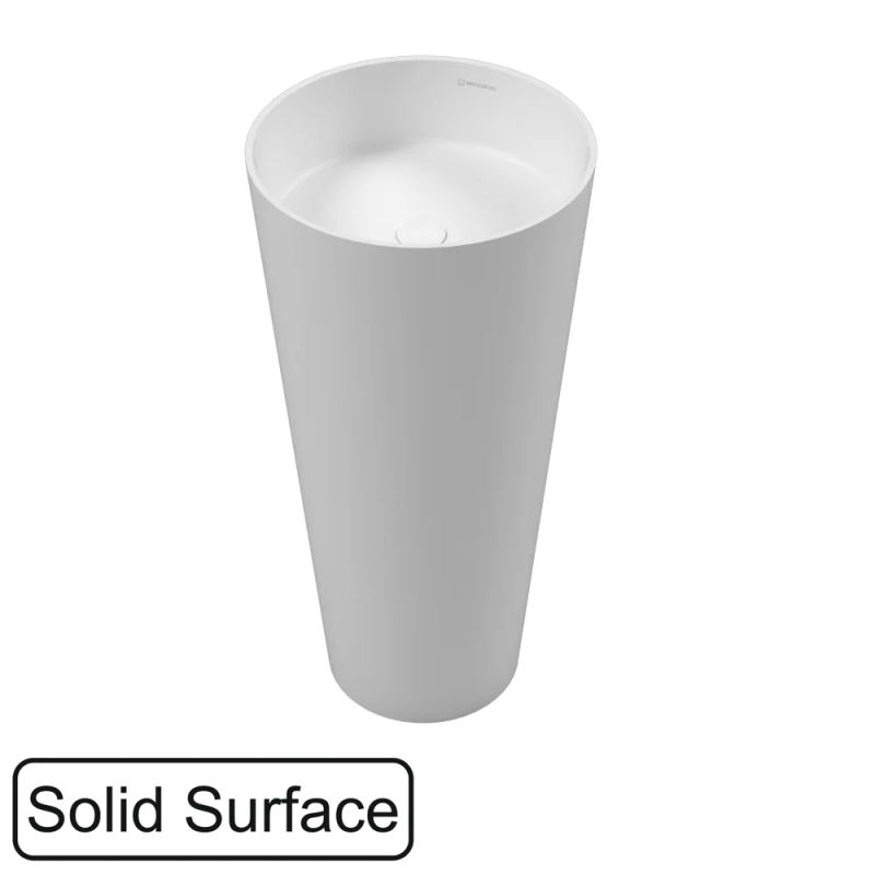 умывальник whitecross air d=40,5 solid surface, белый матовый