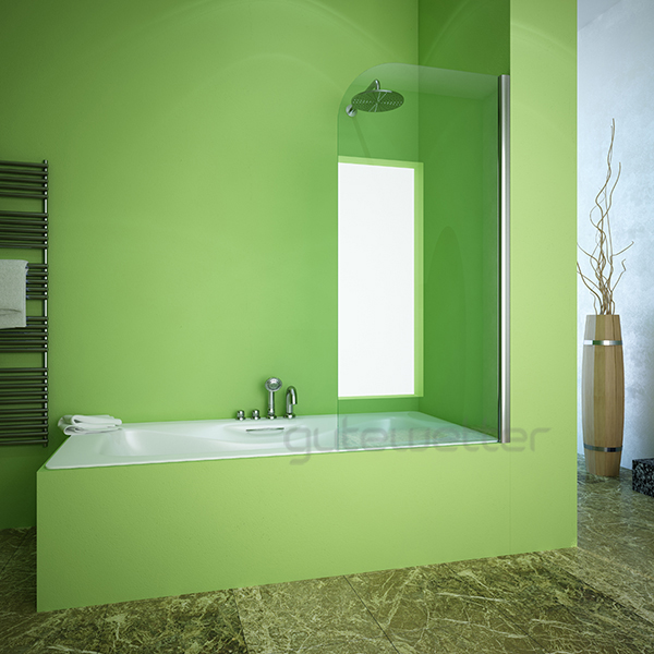 шторка на ванну gutewetter lux pearl gv-601a 60x160 (золото металлик)