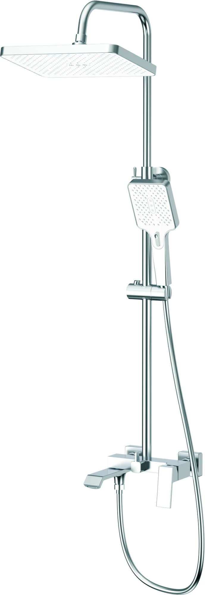 душевая стойка haiba hb24575 хром