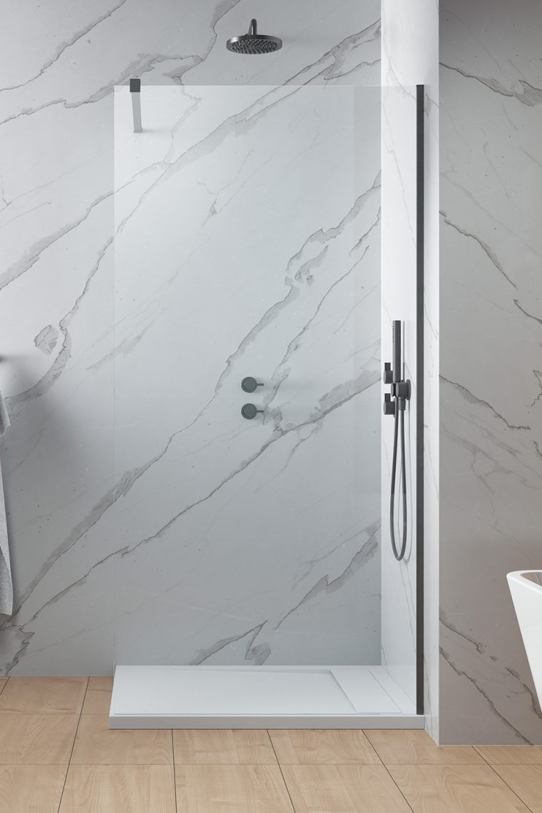 душевой уголок radaway modo x ii brushed gunmetal 125x200 стекла прозрачные, профиль брашированная оружейная сталь