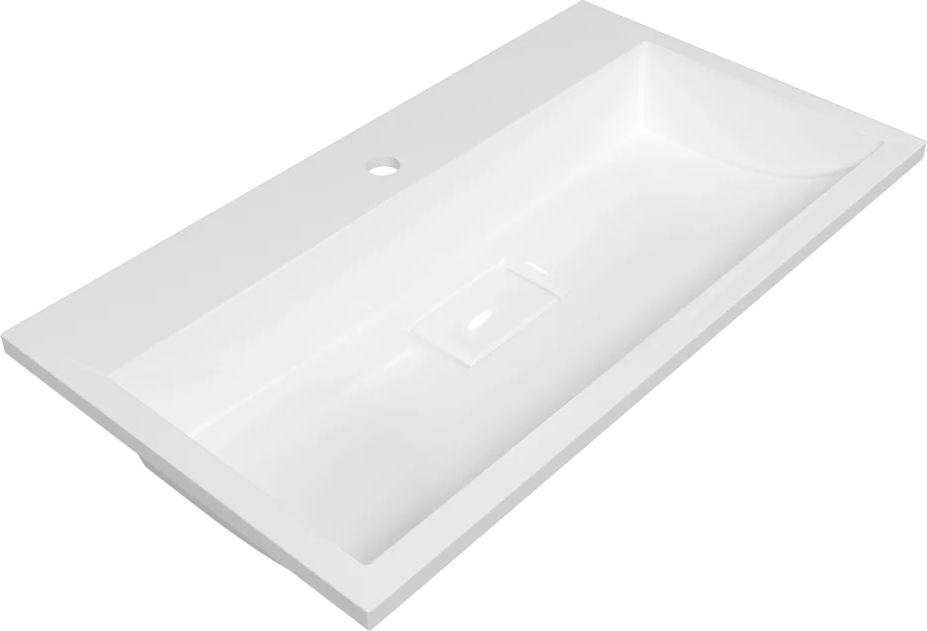 умывальник встраиваемый versalia absolute 80x45 белый