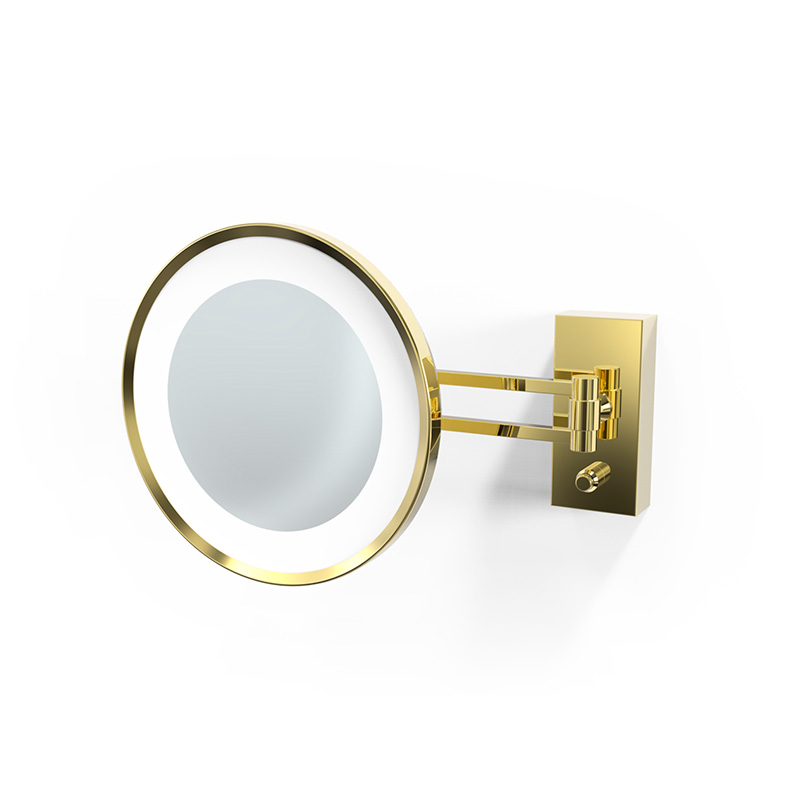зеркало косметическое decor walther bs 36 led 0122120 золотой глянец