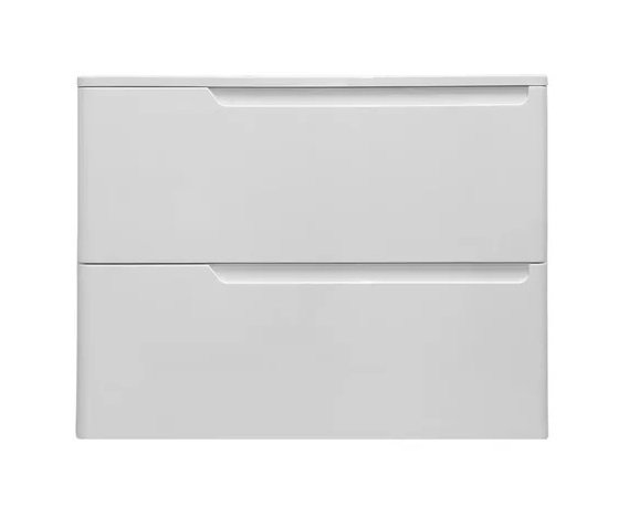 тумба подвесная эстет kare luxe 80x45 с умывальником (2 ящика)