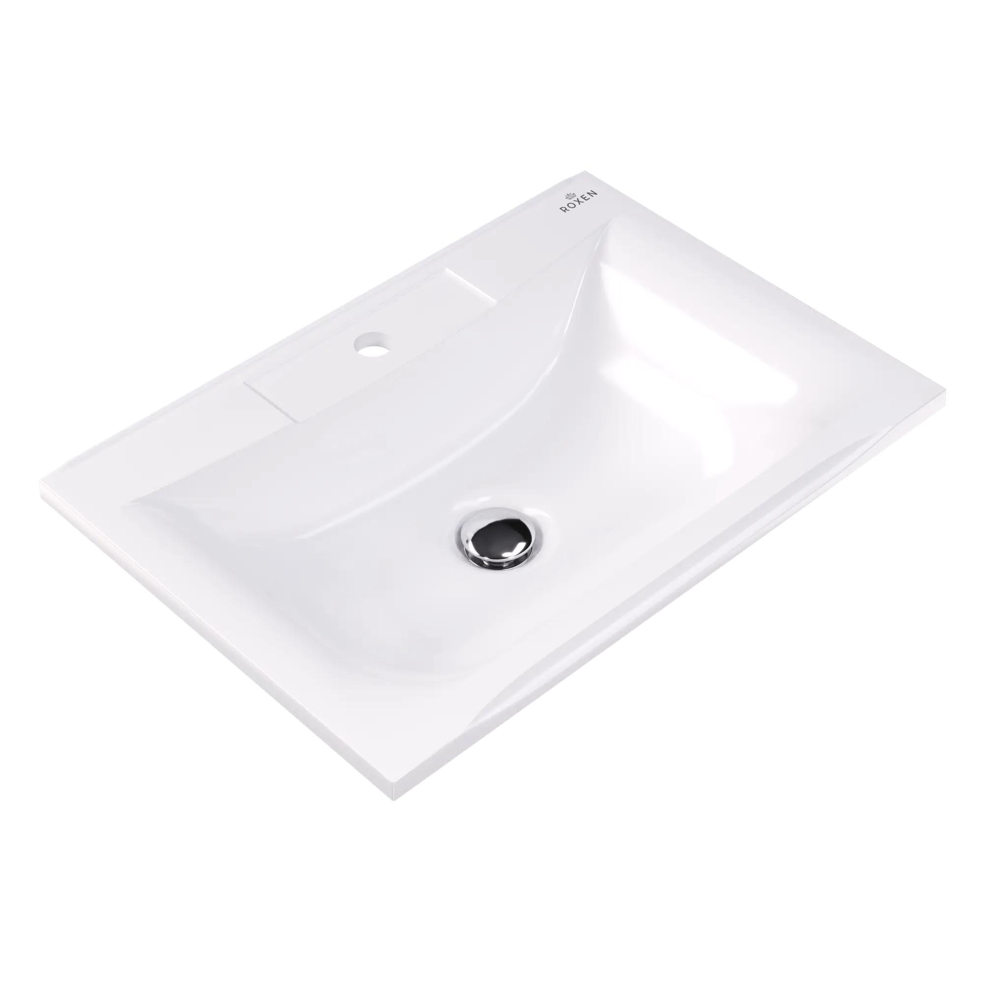 умывальник roxen ariel 65x45 белый