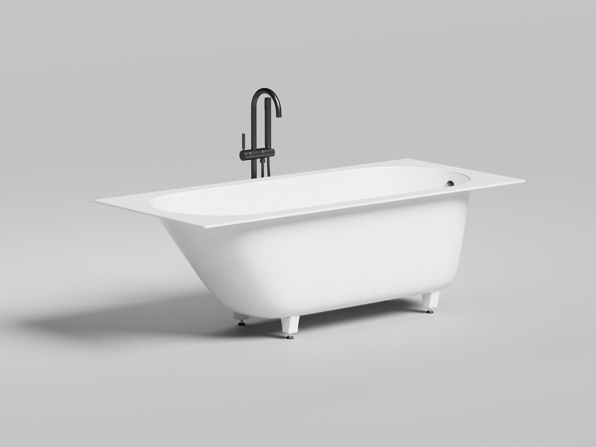 ванна из искусственного камня loveform lofo 180x80 gelcoat, белый глянец