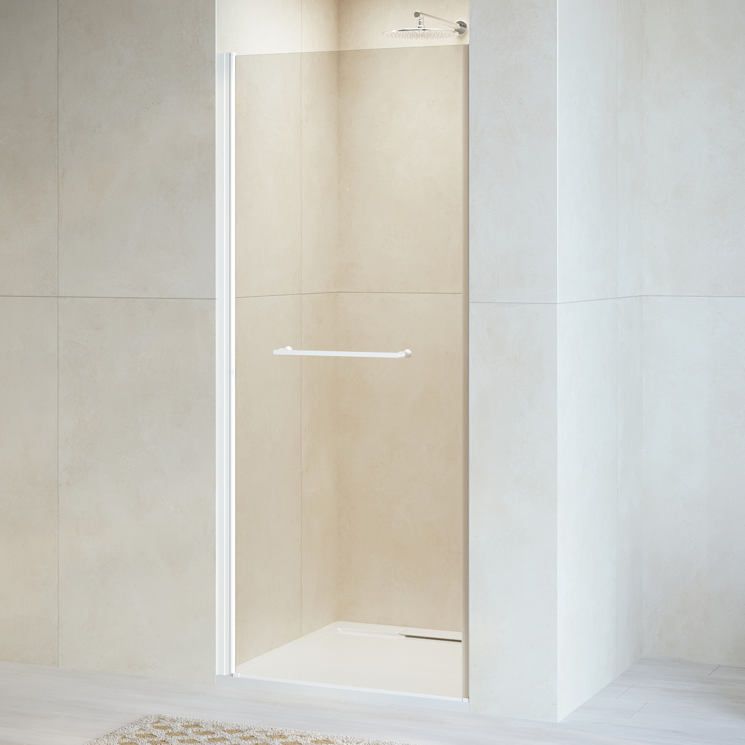душевая дверь rgw passage pa-103-w 020810309-15 90x195 стекла прозрачные, профиль белый