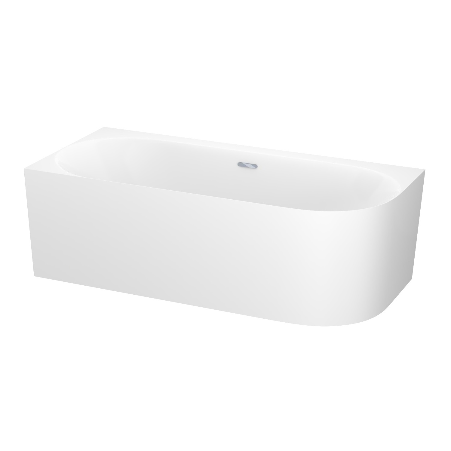 ванна акриловая wellsee collaro 180x80 (слив-перелив хром) белый глянец (левая)