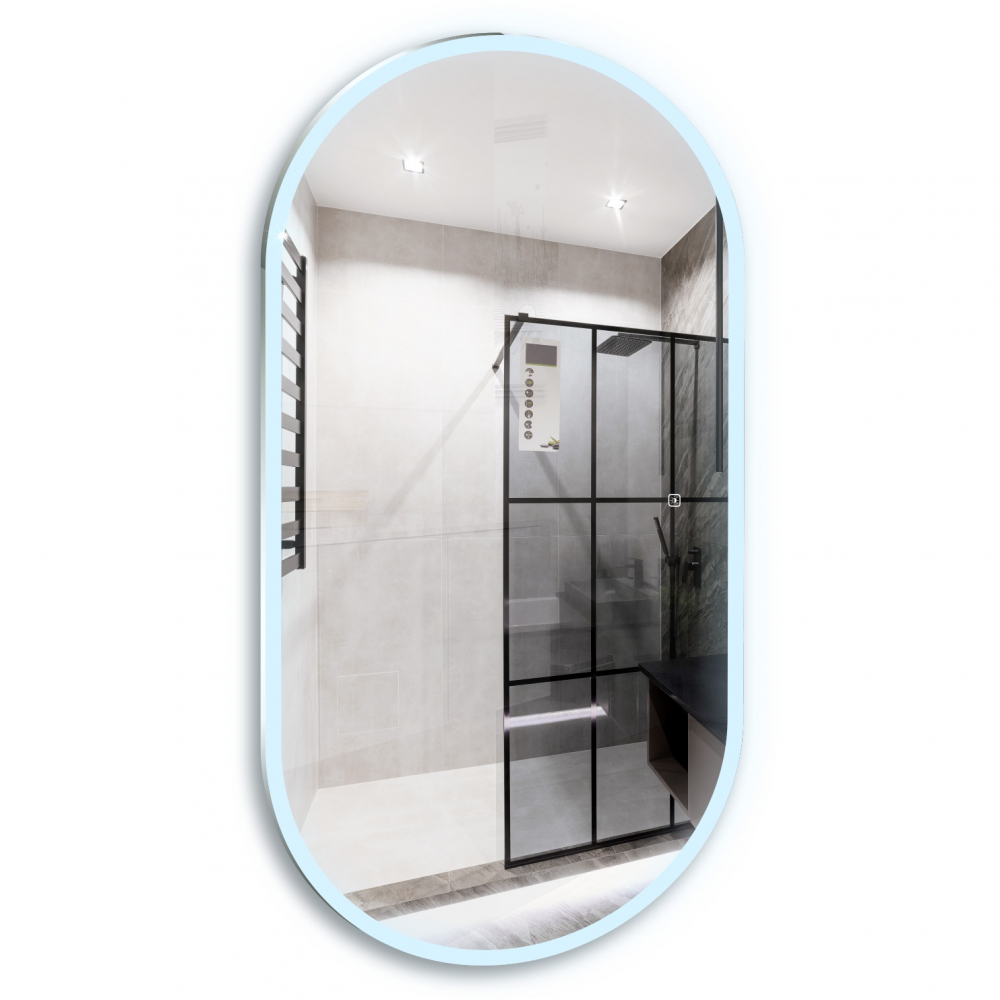 зеркало abber see ag6113smult 60x120 с подсветкой, сенсорный выключатель, диммер