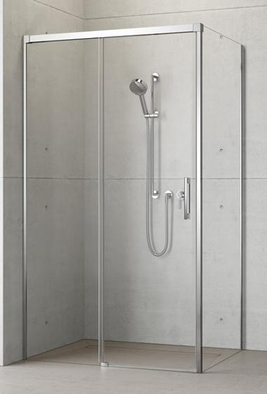 душевой уголок radaway idea kdj 100x80 прозрачное/хром