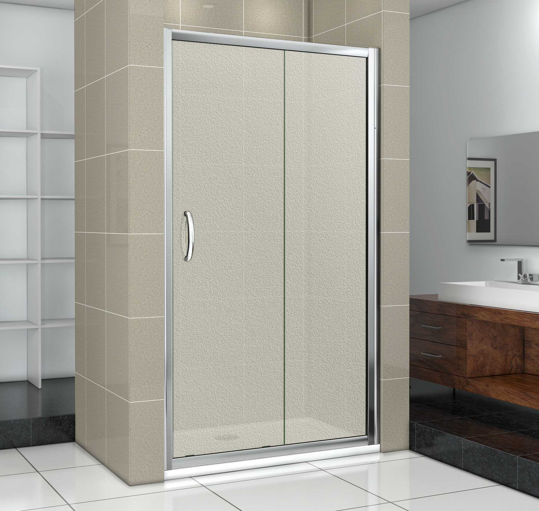 душевая дверь gooddoor infinity wtw-110-g-ch 110x185