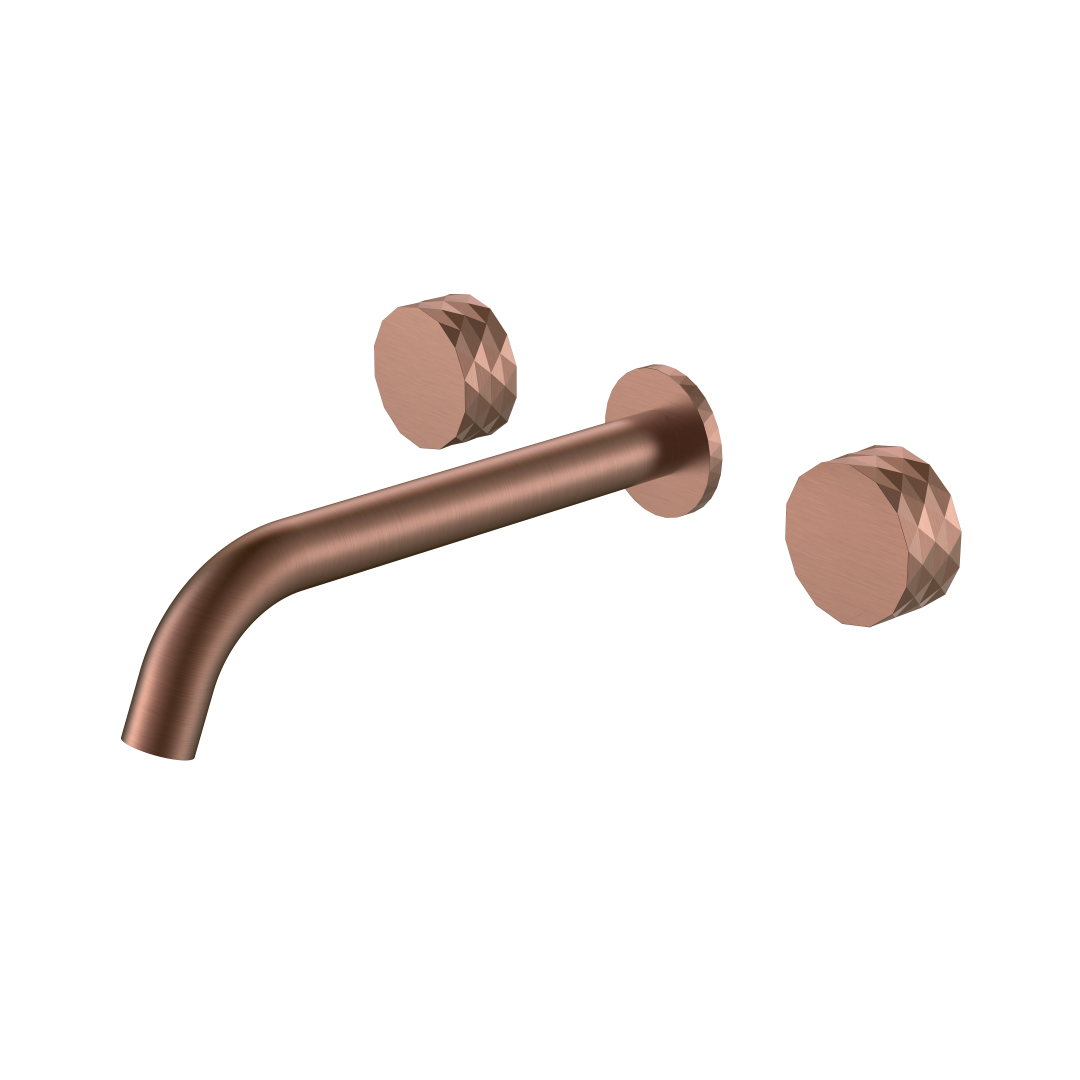 смеситель скрытого монтажа для умывальника boheme stick diamond 152-2-brb.1 брашированная бронза